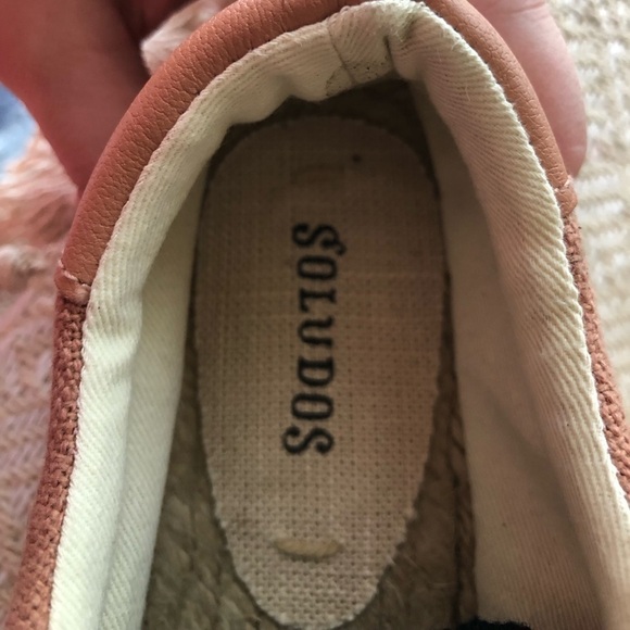 Nwob SOLUDOS WOMENS IZZY ESPADRILLE SNEAKER LACE UP SIZE 6.5 SAHARA PINK - Picture 5 of 9